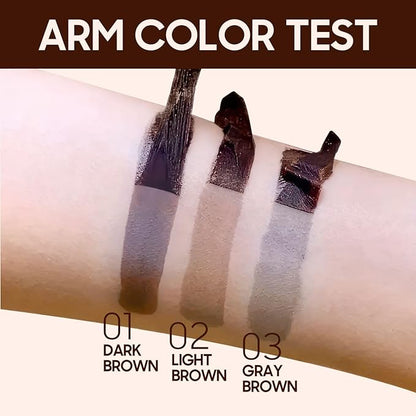 Eyebrow Gel - Eyebrow Pencils for Women, Longwearing Waterproof Volumizing Buildable, Locks Brow Hairs in Place for Fuller & Defined Looking Brows (Light Brown)
