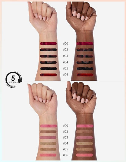 Erinde Peel Off Lip Liner Stain, Long Lasting Tattoo Lip Liner with Tweezer, Matte Finish Peel Off Lip Stain, Waterproof Transfer Proof Lip Stain Peel Off, Non-Stick Cup Nude Lipstain Lipliner, 03