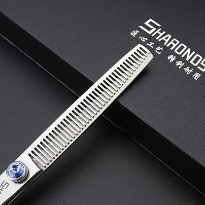 6/7/8/9 inch Professional Hair Cutting Thinning Scissors Barber Shears Hairdressing Salon Set (7-inch 2pc-A)
