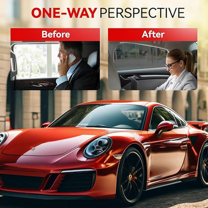 5% Ceramic Car Window Tint with 5% Percent VLT 20" in x 10'Ft Privacy Window Tint for Car Blocks UV IR Rays, Heat & Glare - Scratch Resistance-Black