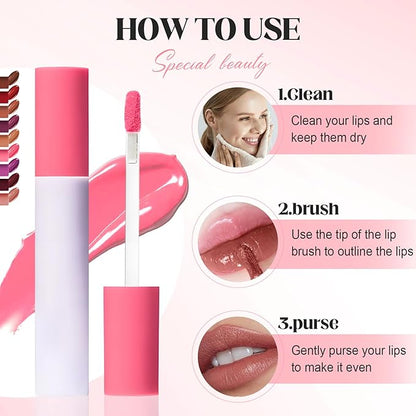 Lips Staining Lip Oil, 2026 New Lip Tint Lips Oil Long-Lasting Moisturizing, Plumping Hydrating Glossy Lip Glosses, Glossy Lip Stain Creamy Texture for Girl and Women (SWEET)
