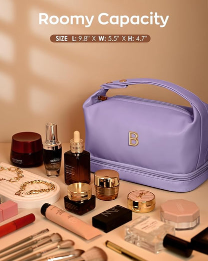 Bachelorette Gifts - Makeup Bag for Women, Bridal Shower Gift for Her Travel Toiletry Bag