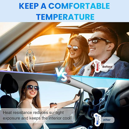 Car Window Tint 20% VLT - 20" in x 20' Ft Nano Carbon Window Tint Privacy Film for Car, Heat & UV Blocking, Glare Reduction and Scratch Resistant Automotive Tinting Roll