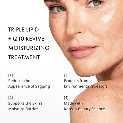 depology Triple Lipid+Q10 Facial Moisturizer | Daily Face Cream with Ceramides and Niacinamide for All Skin Types | Hydrating Face Moisturizer Targets Signs of Skin Stress | 1.69 fl oz