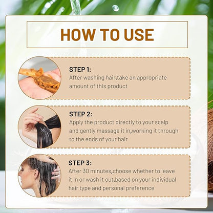 Batana Hair Growth Oil,Batana-Oils,Batana Natural Hair Growth Oils,Organic and Natural Ingredients - Promotes Hair Growthand Thickness for Men & Women