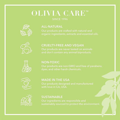 Olivia Care Bath & Body Bar Verbena Soap 4 Pack Gift Box Organic, Vegan & Natural Contains Olive Oil Repairs, Hydrates, Moisturizes & Deep Cleans Good for Sensitive Dry Skin Made in USA