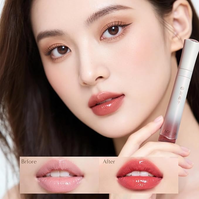 FLORASIS Celestial Luster Lip Gloss Smooth Lipstick Lips Color (01 Dusty Mocha)