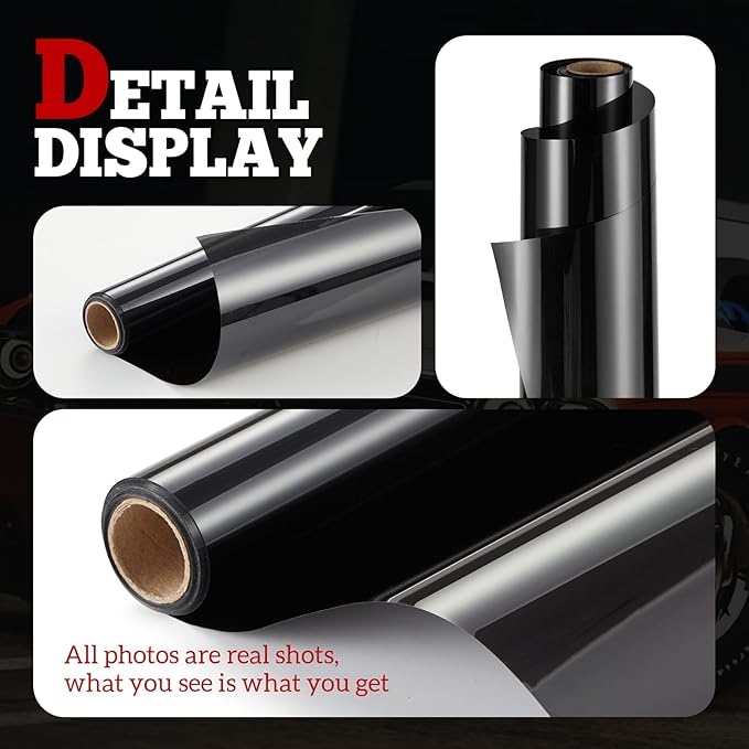 Vepagoo [New Generation] LimoBlack 5% Ceramic Car Window Tint (20" x25FT) - Upgraded Nano IR Rejection & Signal Safe, 99% UV Block, Lifetime Bubble-Easy Installation in Luxury Sedans/SUVs