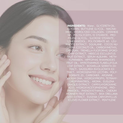 PDRN Pink Niacinamide Milky Toner for Hydrating, Moisturizing, Soothing, Ceramide, Peptide, Glass Glow Skin, Equivalent Korean Skincare Toner for face | 230ml 7.78 fl. Oz.