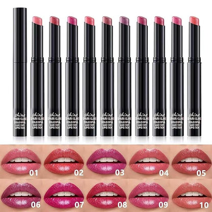Purple Red Lipstick For Women Matte Nude Glitter Highly Pigmented Moisturizing Lip stick Hypoallergenic Waterproof Long Lasting Lipsticks Quick Makeup Lightweight Portable # 07
