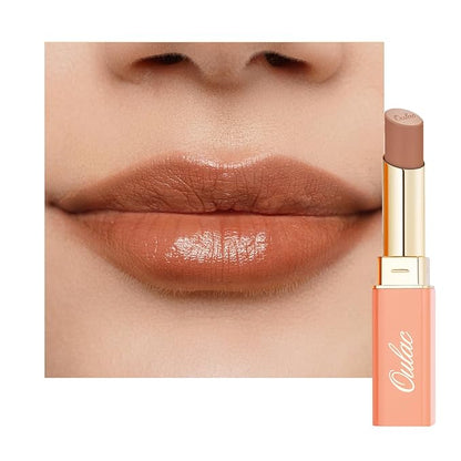 Oulac Color Rich Satin Lipstick - Light Brown Full Coverage Lip Color, Creamy Silky-Smooth, Moisturizing, Satin Matte Finish, Infused With Shea Butter, Vegan & Clean Beauty, 4g, SG10 Bailey