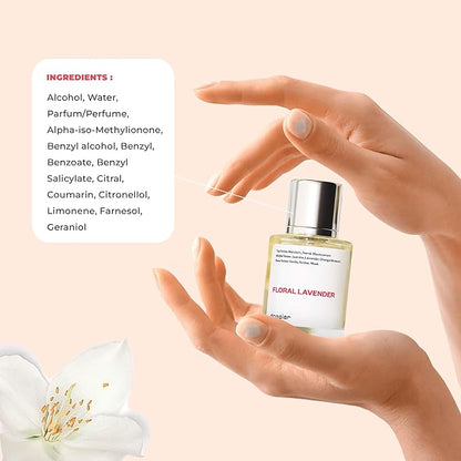 Dossier - Floral Lavender - Eau de Parfum - Inspired by YL's Libre - Perfume Luxury - Pure Infused - Paraben-Free - Vegan - For Women - Fragrance 1.7 Fl oz (Spray 50ml)