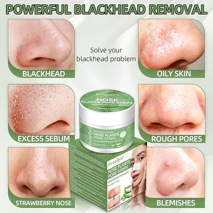 Blackhead Remover Mask 30g, Nose Pore Strips 60 pcs, Deep Cleansing Pore Strips for Blackheads，Tighten Pores for All Skin Type, Removes Impurities and Excess Oil, for Women and Men