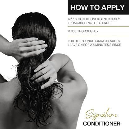 Cristian Rovere - Signature Conditioner - Infused With Collagen, Acai Extract & Organic Argan Oil - Sulfate Free & Paraben Free for All Hair Types - Moisturizing Conditioner - 10 Fl Oz