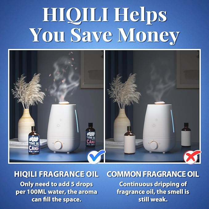 HIQILI Candy Fragrance Oil for Aromatherapy Diffuser, Car Freshies, Perfect for Soap, Perfume & Candle Making, Add in Shampoo and Lotion - 3.38 Fl Oz