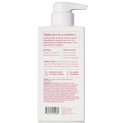 MEDIX Fragrance Free Retinol Face Moisturizer & Body Lotion Crepey Skin Care Treatment | Anti Aging Firming Retinol Cream For Face Targets Loose Crepe Skin, Wrinkles, & Fine Lines, 15 Fl Oz