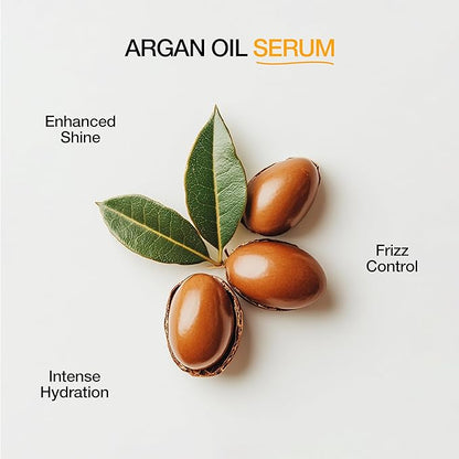 GK HAIR Travel Size Hair Oil - Vegan Argan Oil Frizz Ease Serum- Adds Smooths, Softness & repair Split Ends Paraben, Phthalate and Sulfate Free Pack of 2(0.34 oz)