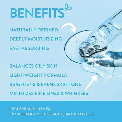 By Nature 2% Hyaluronic Acid Serum for Face & Neck - Skincare from New Zealand - 2% Hyaluronic Acid Facial Serum Concentrate - 1fl. Oz