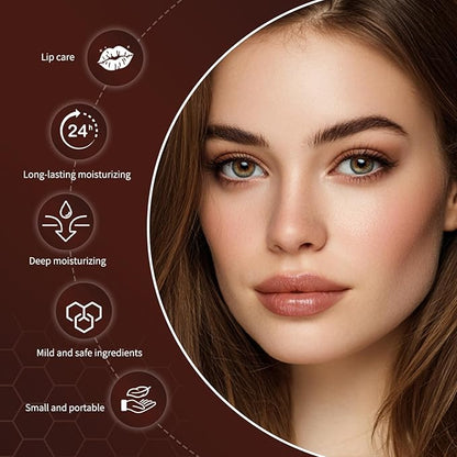 Honey Lipstick, Moisturizing Natural Lip Color, Hydrating Long Lasting Glossy Finish with Honey for Smooth Soft Lips, Smooth Application, Daily Wear (Black)