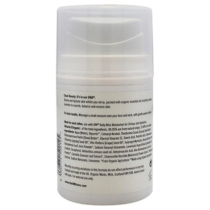 Organic Works Daily Hydration Renewal Night Cream - Nourishing Night Cream with Camellia Sinensis and Lavender - Suitable for All Skin Types - 1.69 oz