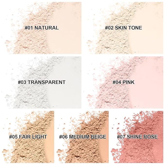Mineral Powder Foundation, SPF 35, Sunscreen Lightweight Loose Powder, Skin-Improving, Buildable Coverage, Natural Glow Base Makeup (#05 Fair Light Foundation Makeup)