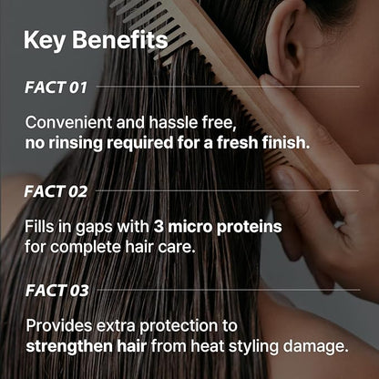 AVCA No-Wash Hair Treatment with White Musk for Smooth, Shiny, and Frizz-Free Hair 200ml, 6.76fl. oz.