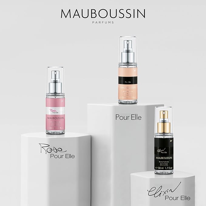 Mauboussin - Pour Elle Body Mist Set 3x50ml (3x1.7 Fl Oz) : Pour Elle, Elixir & Rose