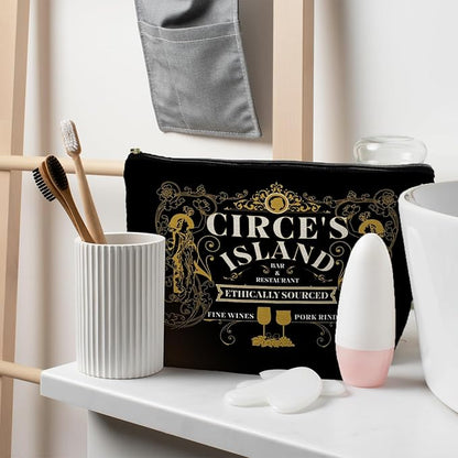 Funny Greek Mythology Circe's Island Makeup Bag, Greek Mythology Gifts, Literature Gifts, Dark Academia Cosmetic Bag Toiletry Bag for Women