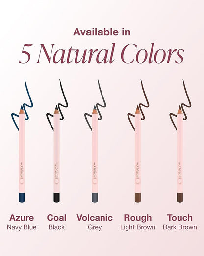 Mineral Fusion Eye Pencil (Navy Blue - Azure) - Eyeliner with Soothing Chamomile, Meadowfoam & Vitamin E - Smooth & Long Lasting, Hypoallergenic, Non-Irritating Eye Makeup