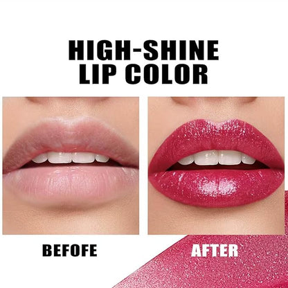 Youthful Red Lipstick For Women Matte Nude Glitter Shimmer Metallic Highly Pigmented Moisturizing Lip stick Hypoallergenic Waterproof Long Lasting Lipsticks Quick Makeup Lightweight Portable 09 #