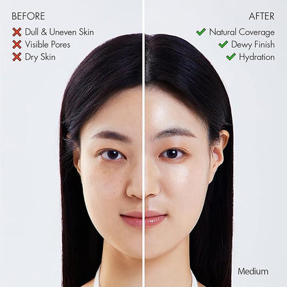 AGE20'S Signature Essence Pact SPF 50+ | Pack of 1 | 29W CARAMEL | Cream Foundation, Dewy Finish, Natural Coverage | Korean Cushion Foundation