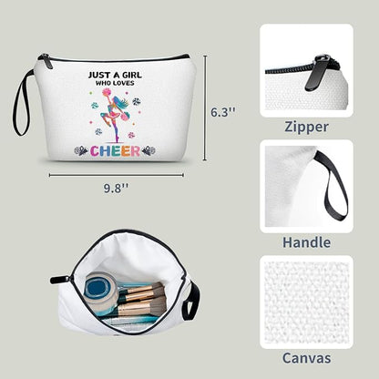 Cheer Makeup Bag, Multicolour, Cheerleader Gift, Travel Organizer