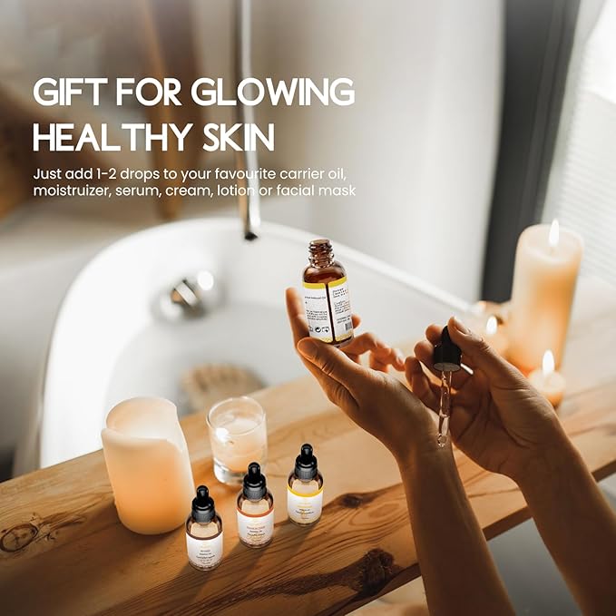100% Pure Copaiba Essential Oil 0.34 Fl Oz, Therapeutic Grade Copaiba Oil in Amber Glass Bottle with Dropper for Diffuser, Massage, Skin Care & DIY