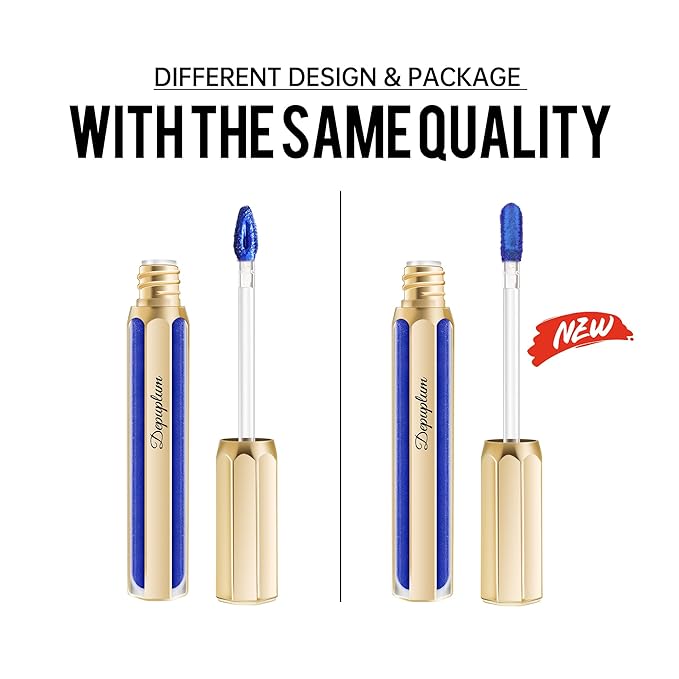 Dark Red Lipsticks for Women Metallic Lipstick Long Lasting Non Stick Cup Lip Gloss, Metal Shine Lightweight Hydrating Full Coverage Lip Color, DP104 Impassion
