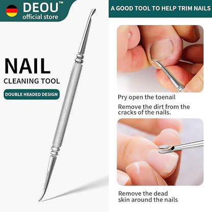 DEOU Toenail Clippers Blade for Ingrown and Thick Nails Stainless Steel Pedicure Tools at Home ingrown toenail Treatment Professional Podiatrist Nail Clippers with Upgraded Handle (Eagle Beak Pliers)