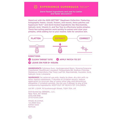 ZitSticka Pimple Patches Cute for Face, Holographic Zit Patches, Goo Getter Hydrocolloid Blemish Patches, Gifts for Teens, Teen Girl Gifts Trendy Stuff (DreamHolo Collection 72ct)