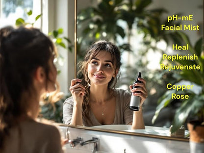 Hydrating Face Mist, Copper Rose, Pure, Natural, Organic Ingredients Helps your Skin Reduce Wrinkles, Fine Lines, Inflammation, Acne, for Clear Beautiful Skin (3.4oz)