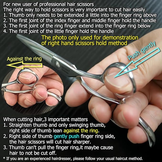 Hair Cutting Scissors Hair Cut Professional 5.5 Inch Hair Cutting Shears Haircut Scissors Barber Shears 440c Hairdresser Barber Shears KINSARO for Hairdresser Barbershop or Home Use