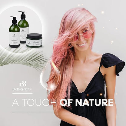 Bio Botanic Oil Range – Magic Conditioner for Colored, Dry & Damaged Hair with Organic Coconut Oil & Shea Butter, SLS-Free Deep Moisture & Repair in Just 3 Minutes, Nourishes & Protects Color