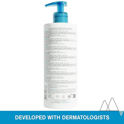URIAGE Daily Moisturizing Body cleanser with Shea Butter | 2-in-1 Body Wash: Cleanses & Nourishes, Face, Body & Hair, Paraben & Soap-Free, Physiological pH, 500 mL / 17 fl. Oz