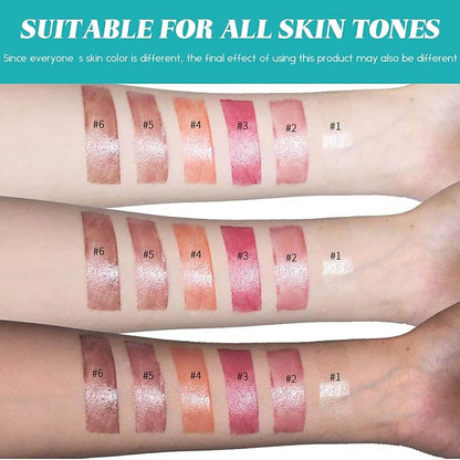 3PCS Hydrating Lip Tint Lipstick Set,Long-Lasting Matte Finish Moisturizing Tinted Balm,Natural Ingredients Strong Moisturizing Lipstick,Waterproof Lip Gloss Non-Stick Cup Lip Tint Stain(SET B)