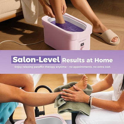 Paraffin Wax Refills 10 Packs for Paraffin Wax Bath Machine - for Dry Cracked Skin on Hands, Feet, Elbows - Moisturizing Hydration to Relieve Stiff Muscles & Joints (Lavender)