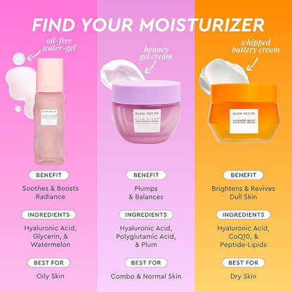 Glow Recipe Limited Edition Pride Pink Juice Water Gel Face Moisturizer - Hydrating Hyaluronic Acid, Radiance Boosting, Non-Comedogenic, Oil-Free, Long-Lasting Korean Skin Care for Oily Skin (50ml)