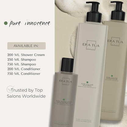 Pure Innocence Shower Cream | Exquisitely Dutch Made & Formulated Softening Body Wash for All Skin Types | Floral Scent of White Jasmine, Roses & Ylang-Ylang 200 ML