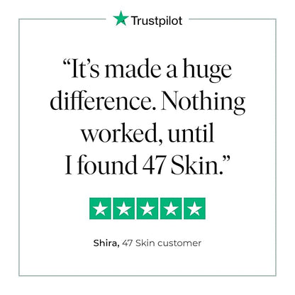 47 Skin Hydrating Face Serum for Clearing Acne & Scars, Anti-Blemish & Scar Repair Serum Skincare Treatment with Silver Chitoderm - Smooth Skin Moisturiser (1.01 oz)