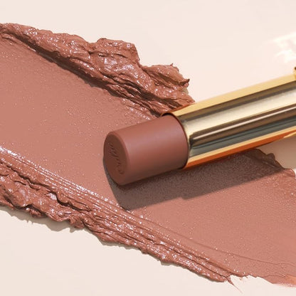 Oulac Color Rich Satin Matte Lipstick – Nude Peach Lipsticks for Women, Long Lasting, Hydrating Lip Color, Non-Drying Velvet Finish, Creamy Texture, Full Coverage, Vegan, SG04