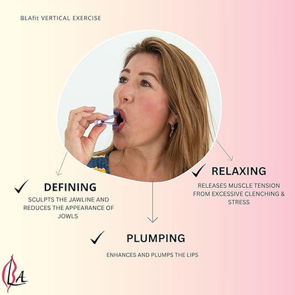 Lip Plumper Device | Non-Invasive Lip Plumping Device, Pain-Free | 60-Second Daily Exercise for Fuller Lips, Defined Jawline & Firmer Skin, MADE IN USA (Sky Blue)