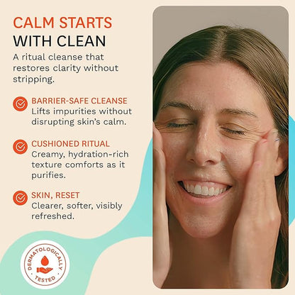 Fig.1 Hydrating Facial Cleanser Refill - Gentle Cream Face Wash for Sensitive Skin - Glycerin & Squalane - Daily Cleanser Face Wash for Women - Facewash Womens Non-Drying Formula - 3.4 oz/100 mL