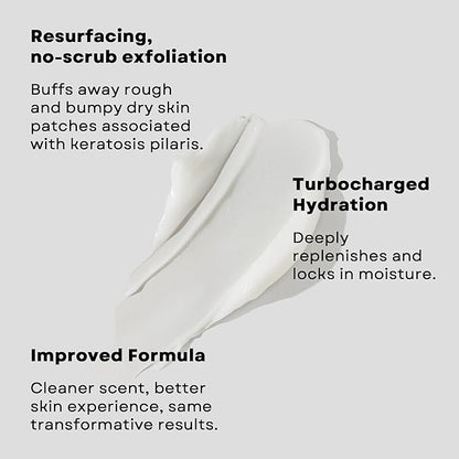 AmLactin KP Bumps Be Gone - Therapeutic Body Cream for Keratosis Pilaris - No-Scrub Exfoliator and Moisturizer with 15% Lactic Acid AHA, 3 oz (Packaging May Vary)