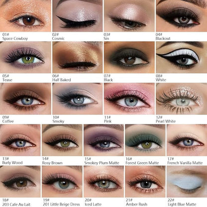 Kaely Pressed Single Eyeshadow Makeup, Little Beige Dress Matte Highly Pigmented Monochrome Eye Shadow Palette, Waterproof Neutral Powder Mini Eyeshadow, sombras para ojos, Lightweight Blendable, 19